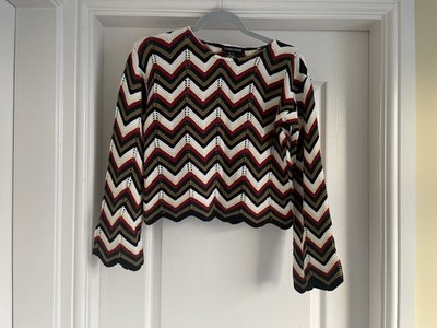 Cameo Rose Damen Chevron mehrfarbiger Pullover Größe Small