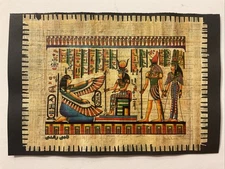 Egyptian Art on genuine Papyrus Nefertari's Journey into Life 6x9”