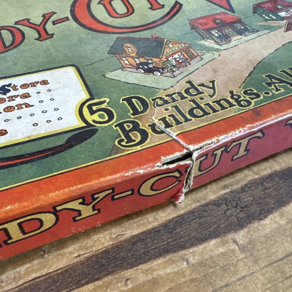 Ready-Cut Village Vintage Casa de Papel Edifícios Municipais 4 Edifícios Na Caixa Original - Imagem 4 de 4