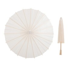 2pcs Paper Umbrella Small Umbrella Photography Prop Holiday Blank Decor