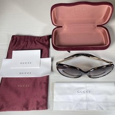 GUCCI GG0076SK 003 62  15-130 Sunglasses Boston Brown GG Logo With Case