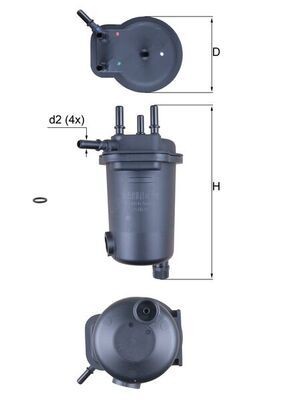 Knecht Kraftstofffilter Kl 632D Passend FüR Nissan Renault Suzuki-image
