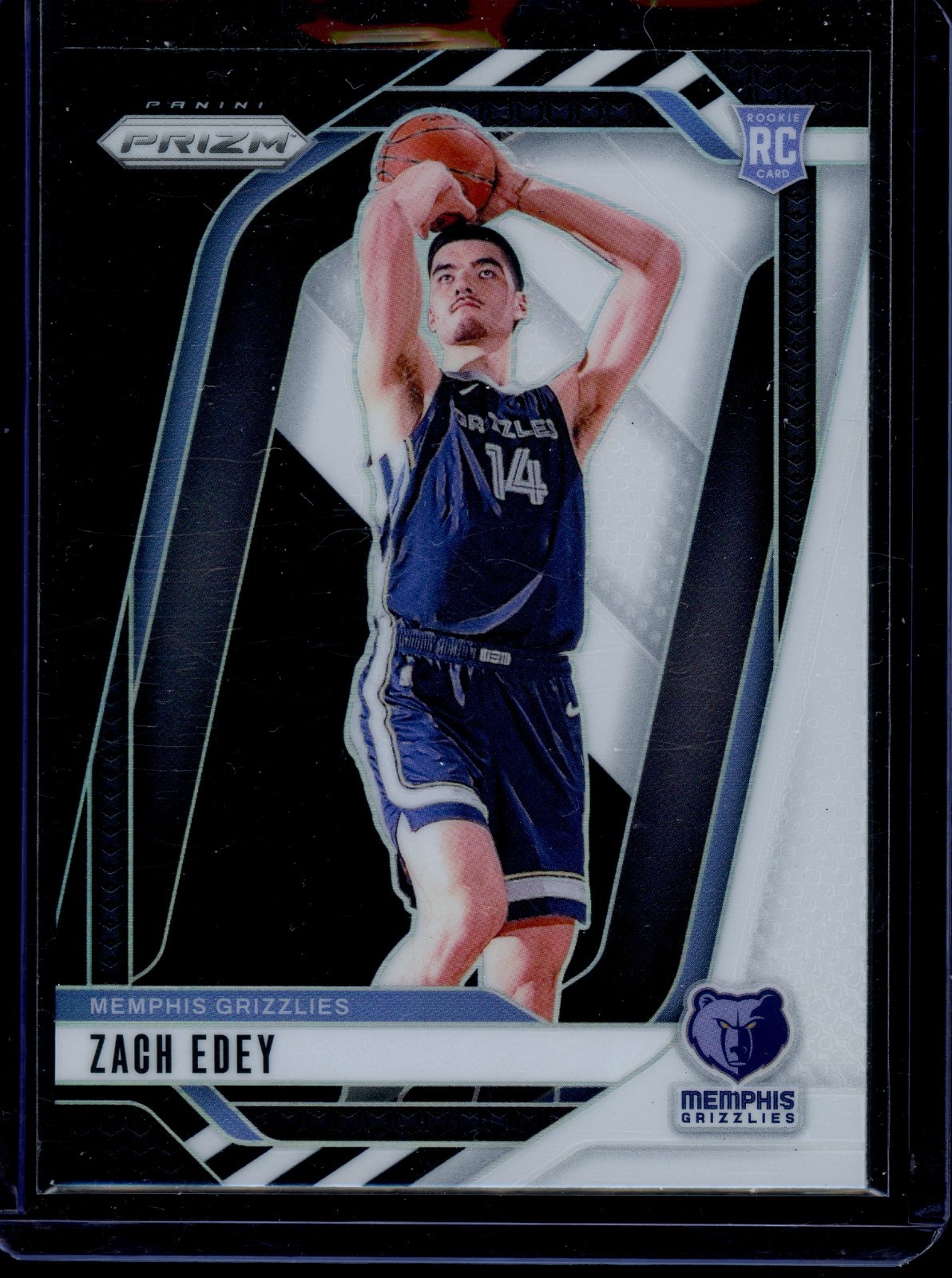 2024 Panini Prizm Black White Panda #249 Zach Edey RC Rookie SSP