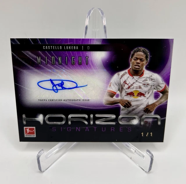 2024-25 Topps Midnight Bundesliga Castello Lukeba Auto Horizon Signatures 1/1