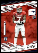2021 Panini Prestige Ronnie Perkins Rookie New England Patriots #254