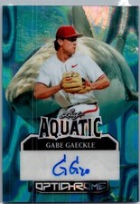 2025 Leaf Gabe Gaeckle Optichrome Baseball Aquatic 1/1 Auto