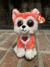 Ty Aphrodite Husky Beanie Boo 6-inch Valentine's Day Edition NWT