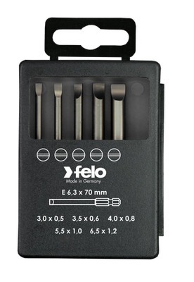Felo Bit-Box Profi E 6,3 x 73 mm 5-tlg. SL
