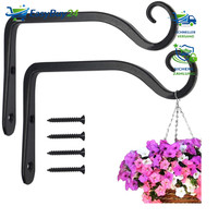 Pflanzenhalterung Blumenampelhalter Eisen Wandhaken 15Cm 2 StüCk Zum AufhäNgen