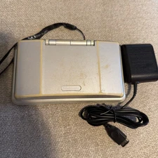 Nintendo DS Original NTR-001 Silver Console - Tested Works w/ Charger