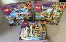 LEGO Friends Jungle 3-Set Lot (2 New, 1 Open) 41059 41033 41036 See Description