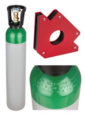 Bouteille Novueau Argon 8L 150B Pleine MIG WIG TIG Soudage + ÉQUERRE DE FIXATION
