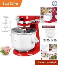 Versatile 2 Quart Ice Cream Maker for Kitchenaid - Gelato and Dessert Maker