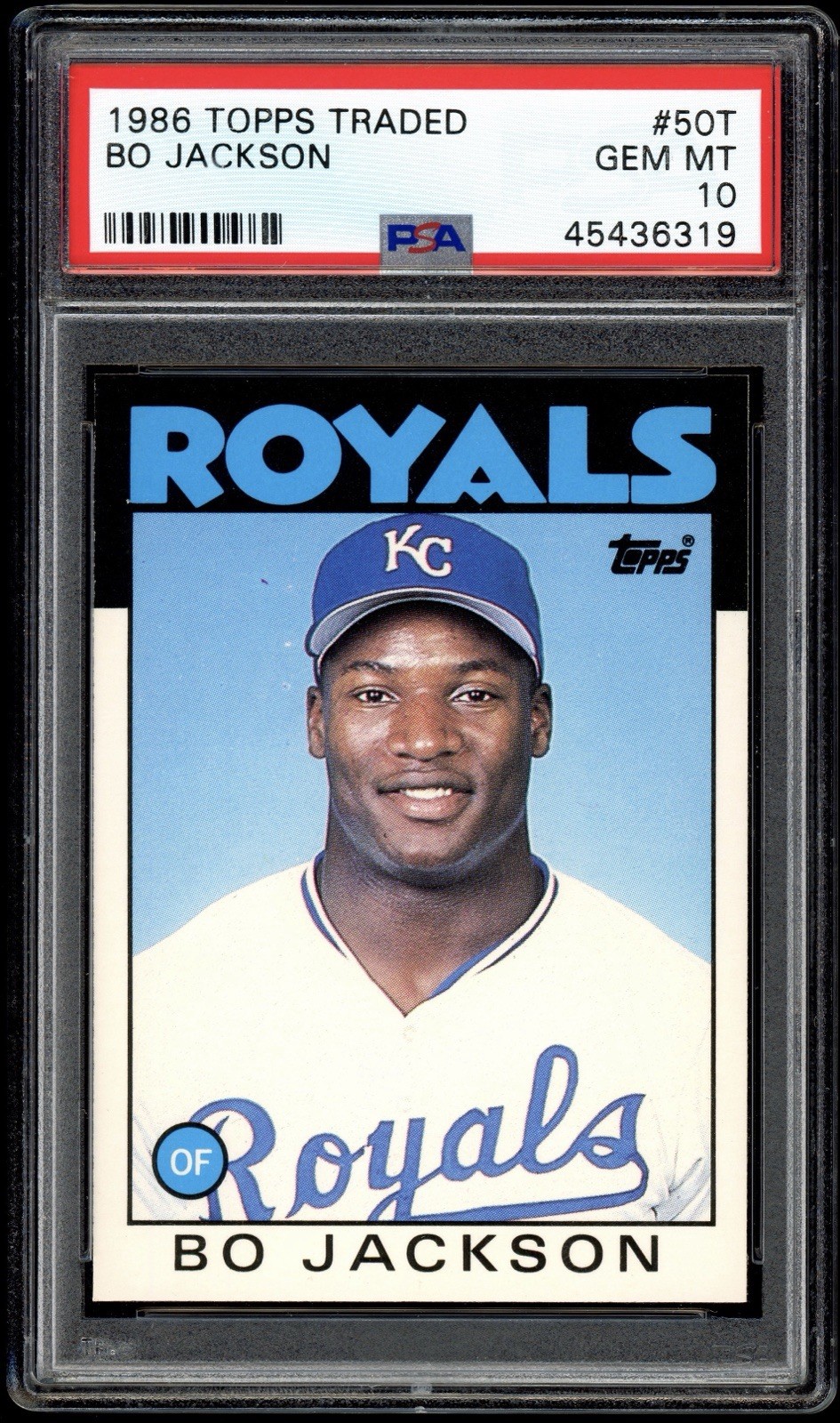 1986 Topps Traded - Bo Jackson #50T (RC) Rookie Card PSA 10