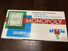 Vintage 1974 Parker Brothers Monopoly Board Game Complete Cards 8 Tokens