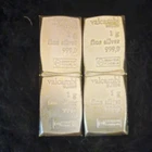 Valcambi Suisse 4x 1 g .999 Fine Silver Bar Bullion - Total 4 g