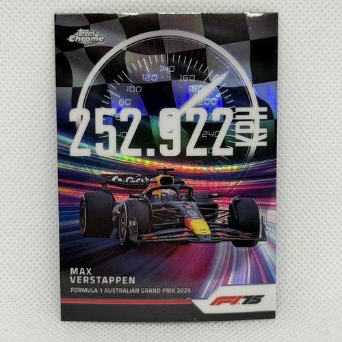 2025 Topps Chrome Formula 1 Max Verstappen #TS-1 Top Speed Refractor Insert
