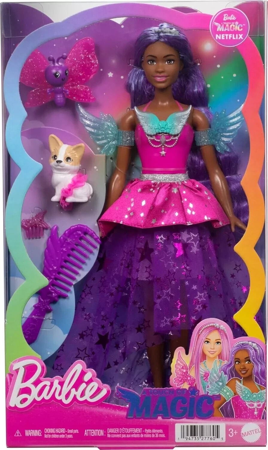 Barbie Doll with 2 Fantasy Pets, Barbie “Brooklyn” From Barbie A Touch of Magic - Image 2