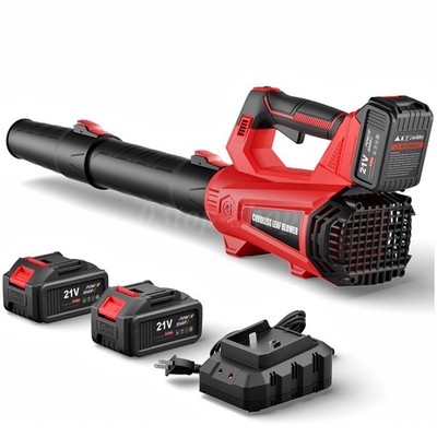 Cordless Leaf Blower 930CFM/197MPH & 6 Speed Levels Electric w/2 Batteries 4.5Ah