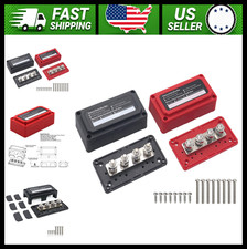 12V-48V DC 300A Power Distribution Block Bus Bars 4x M10 Posts 2 Pack