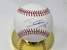 TJ T.J. FRIEDL signed Rawlings OML baseball BECKETT COA REDS