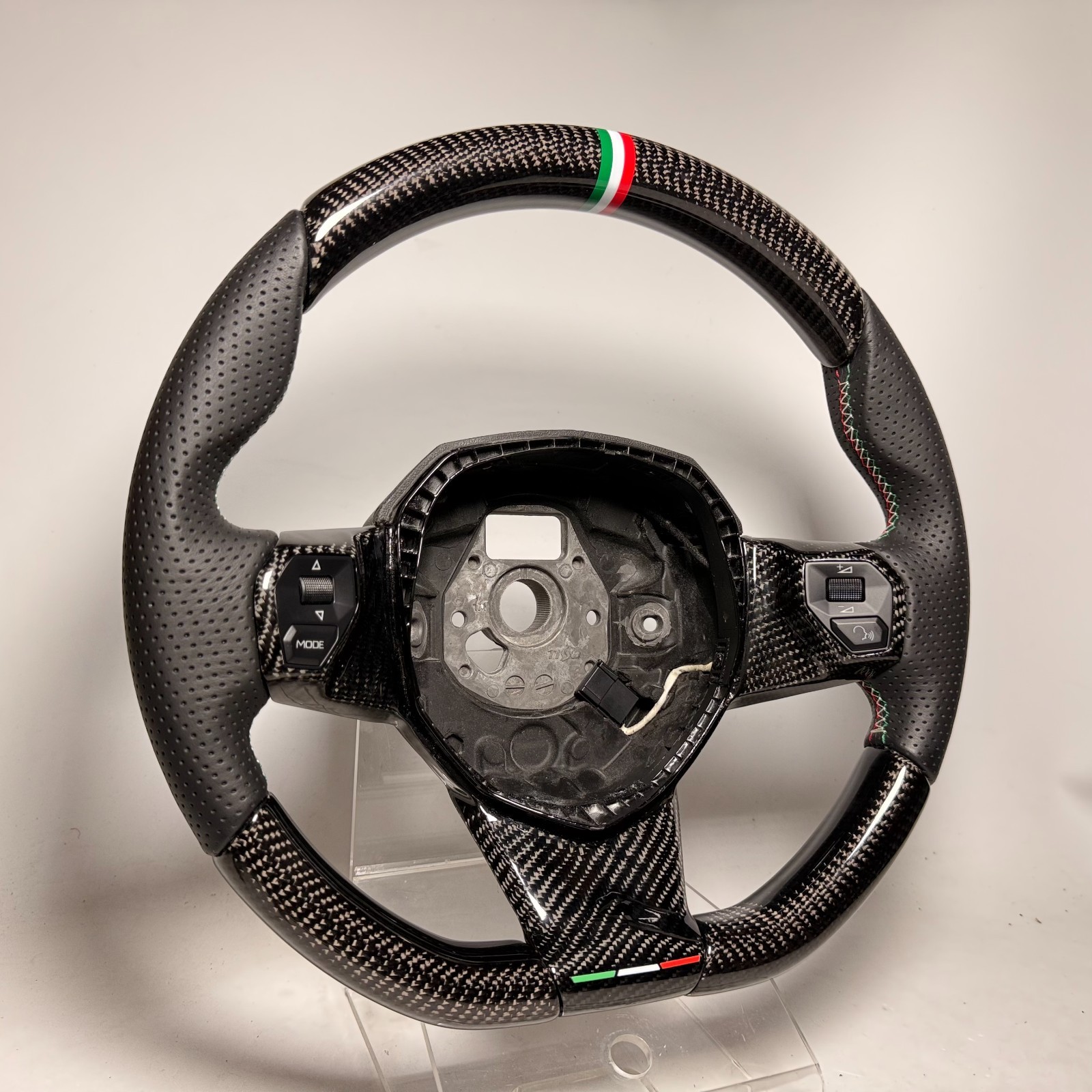FULL Carbon steering wheel Lamborghini Aventador SV LP700 Leather Italian ring 2