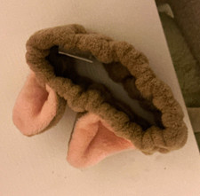Faux Fur Cat Ear Headband Women  s Brown  Pink Solid Animal Theme Casual