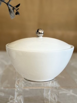 Wedgwood Jasper Conran Platin Zuckerdose & Deckel 1. Qualität TOP! UNBENUTZT! 