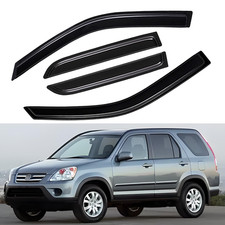 Fits 2002-2006 Honda Cr-v Tape-on Smoke Sun Rain Guard Window Visor Vent Shade
