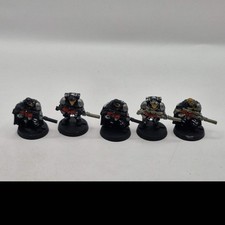 Warhammer 40k Space Marines Scouts with Sniper Rifles x5 - Metal AT013