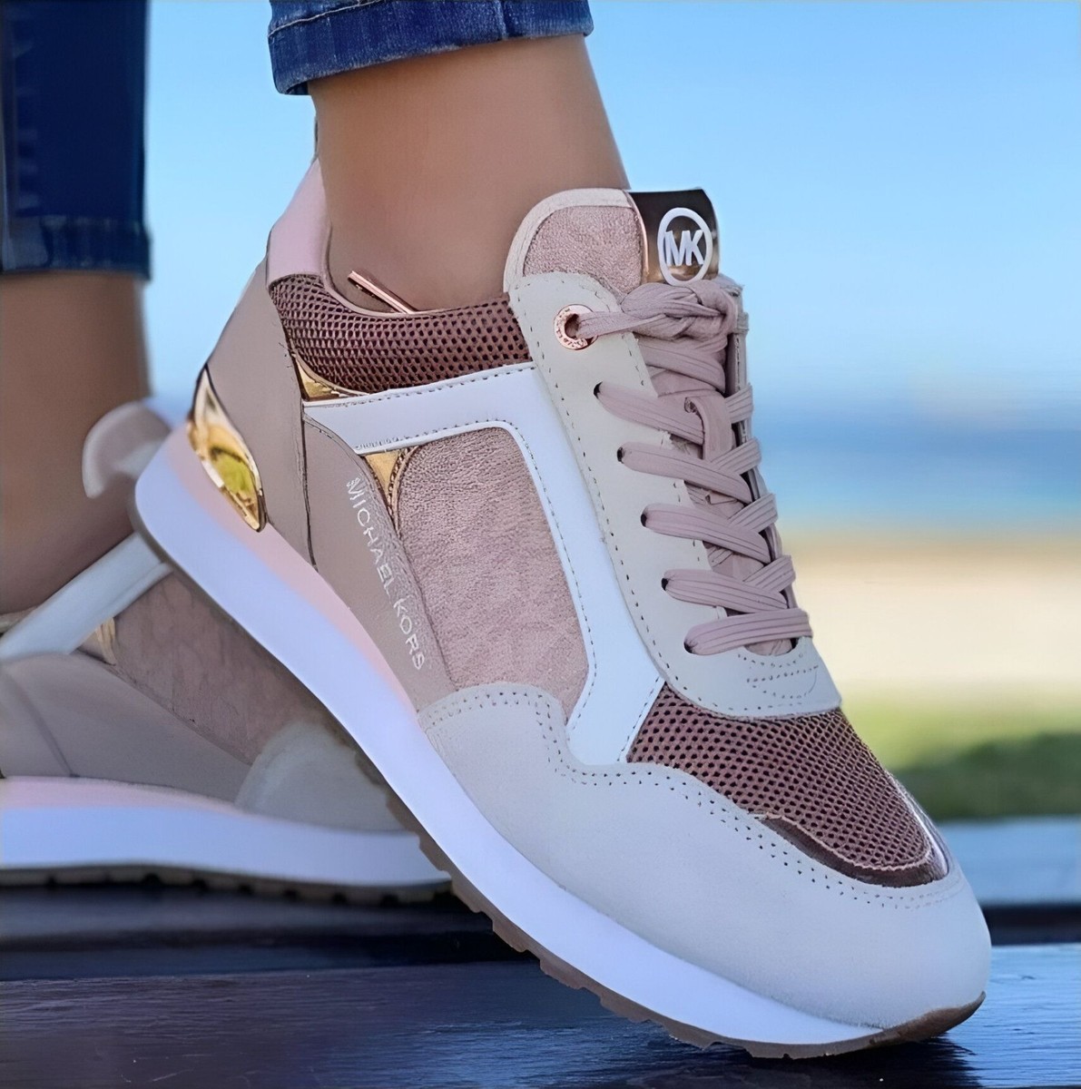 ❤️Michael Kors Womens Shoes Sz Wilma Trainer Sneakers Soft