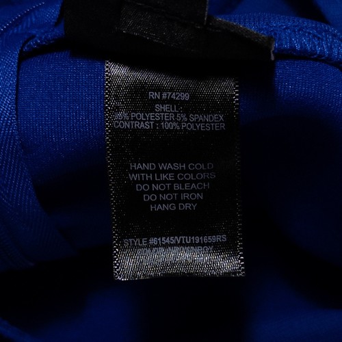 En Focus Studio Sheath Dress Royal Blue Stretch Knit Ruffle Detail Cocktail - Picture 8 of 8