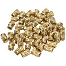 Brass Threaded Insert M4 - 4x10x6 Mm - Pack Of 100 Pieces