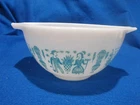 Vtg Pyrex Turquoise Amish Butterprint #441 Cinderella 1.5 pt Mixing Nesting Bowl