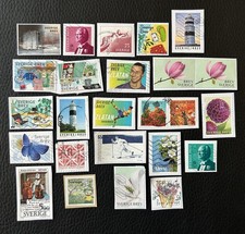 Lot de 25 timbres de Suède années diverses - encore sur fragment F71