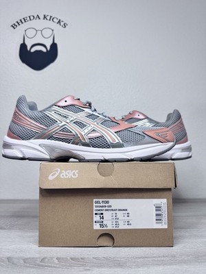 Size 14 - Asics Men s Gel 1130 Running Cement Grey Rust Orange 1203A609-020
