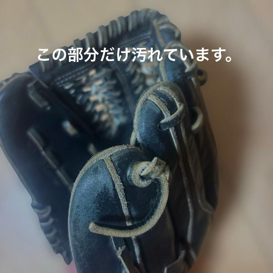 Asics Black Leather Baseball Glove, Hardball, Lightweight, All-Round Use thumbnail 2