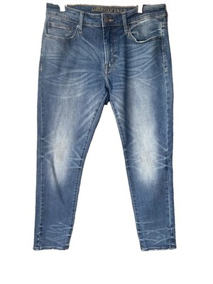 American Eagle Extreme Flex Straight Jeans Men's 33x30 Blue Denim 5 Pocket