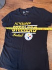 NFL Team Apparel Women’s PITTSBURGH STEELERS Football M   T-Shirt Top Black SS — photo 6