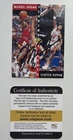 1992-93 Michael Jordan Signed Upper Deck - Michael Jordan/Scottie Pippen #62 COA