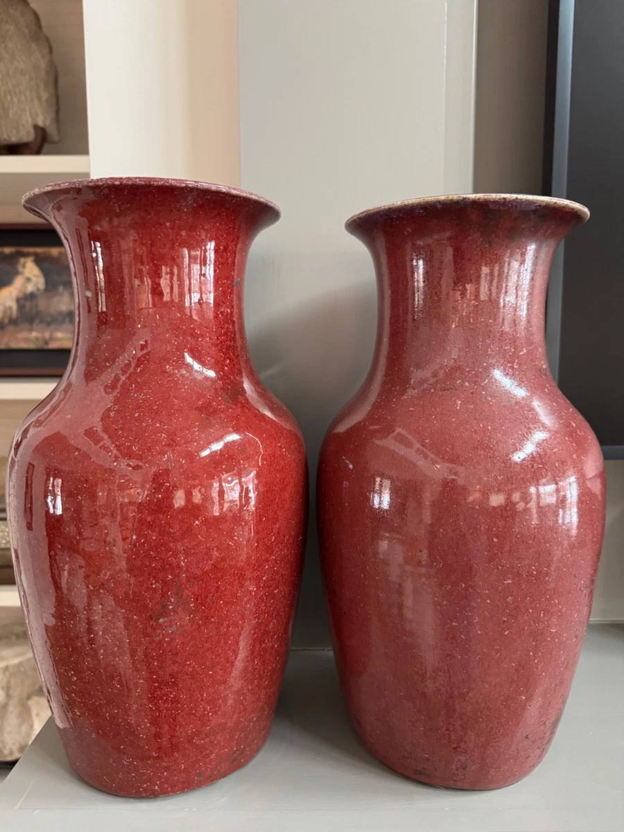 陶瓷红色1900-1940 中国古董花瓶| eBay