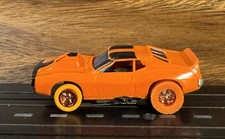 Vintage AFX Javelin Orange W/ Very Clean Magna-Traction Chassis. Many New Parts