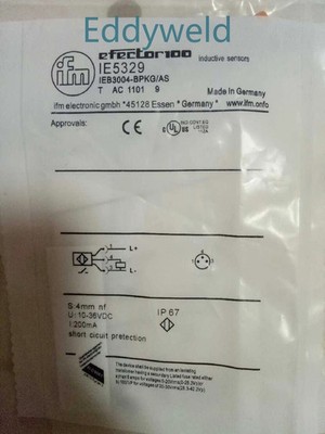IFM IE5329 Inductive Sensor Threaded Type 10...36 DC PNP New  KD