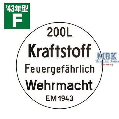 PASSION Models PAS-P35T-013F43 1/35 Fuel Drum Cover Set Type F 1943