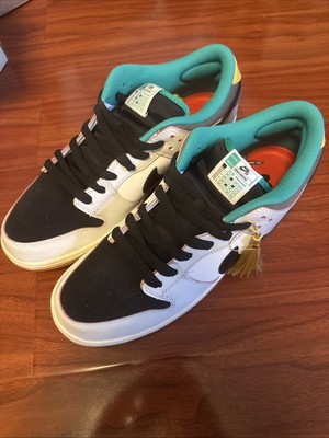 Size 13 - Nike CSEF x Dunk SB Low White Clear Emerald, slight scuffing but New