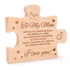 to My Man - Valentines Day Gifts for Men, 4.33 x 3.66 inches,
