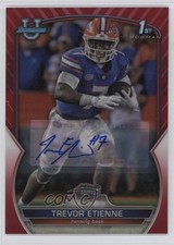 2022 Bowman U Chrome Prospect Red Refractor 2/5 Trevor Etienne #69 Auto 04uh