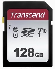 Transcend 128GB SDHC/ SDXC C10 UHS-I SD Memory Card Camera 4K HD