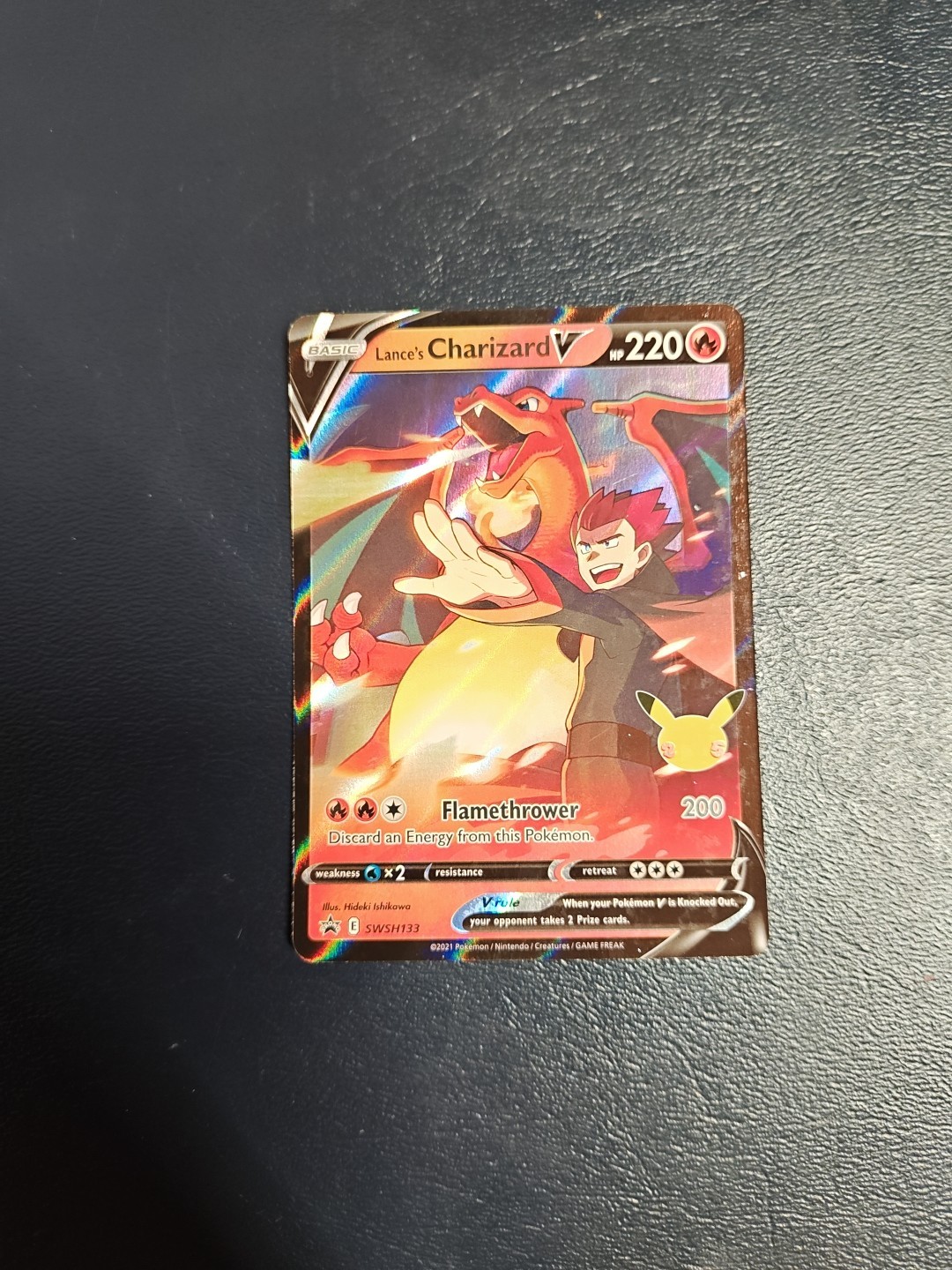 Lance's Charizard V SWSH133 - Celebrations Promo Pokemon Card