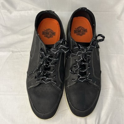 Harley-Davidson Luton Casual Sneakers D93623 Black Men's Low Top Shoes Sz: 12M